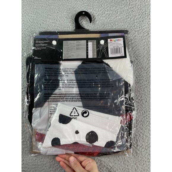 Disney Villains Costume Girls Small (6) Cruella 101 Dalmatians Kids Children NWT - Picture 4 of 5
